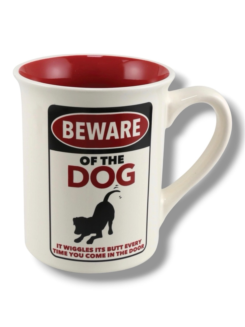 "Beware of The Dog" Funny Stoneware Mug - NWT